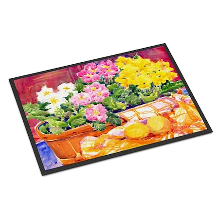 Carolines Treasures 6061JMAT 24 x 36 in. Flower - Primroses Indoor Or Outdoor Mat 6061JMAT